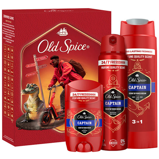 Old Spice Captain Set - Dovanų rinkinys su domino kauliukais