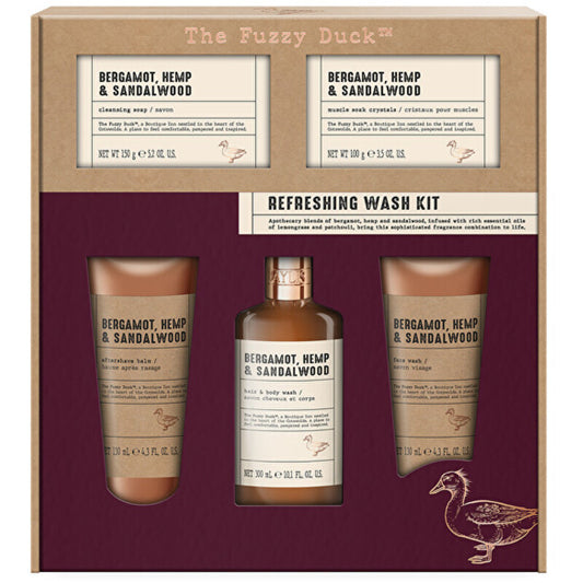 „Baylis & Harding“ bergamočių kūno priežiūros rinkinys (bergamotė, kanapės ir santalas) – kūno priežiūros dovanų rinkinys