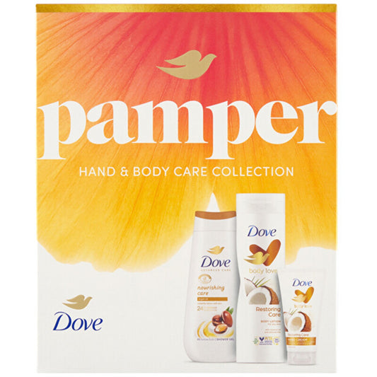 „Dove Pamper Set“ – rankų ir kūno priežiūros dovanų rinkinys