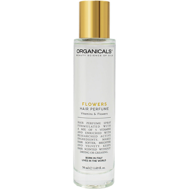 Organicals  FLOWERS plaukų kvepalai (vitaminai ir gėlės) – lengvai kvepiantis purškiklis