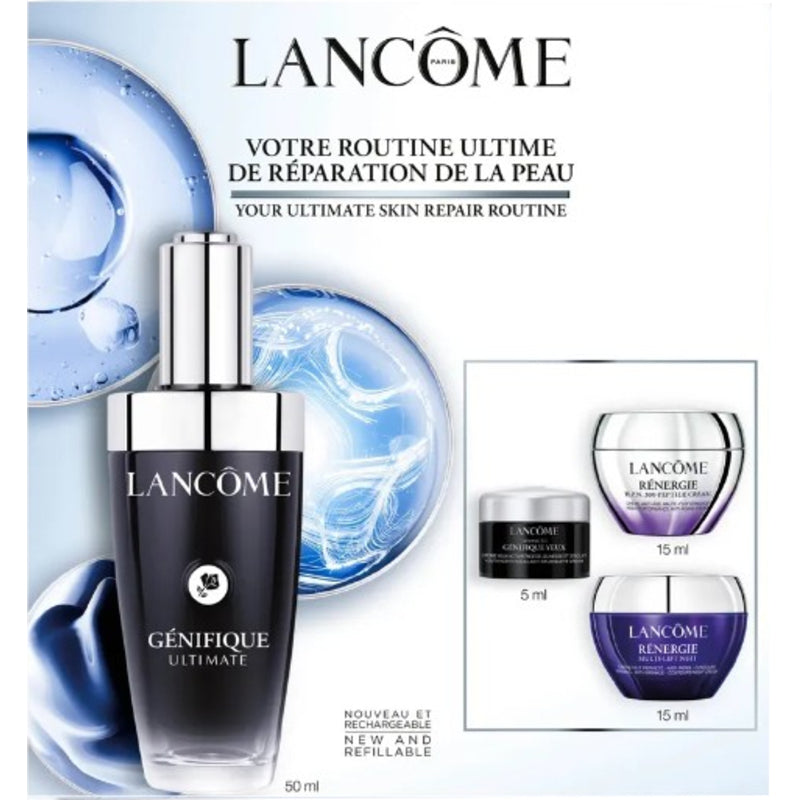 „Lancome Génifique Youth Ultimate Skin Set“ – senėjimą stabdančios priežiūros dovanų rinkinys