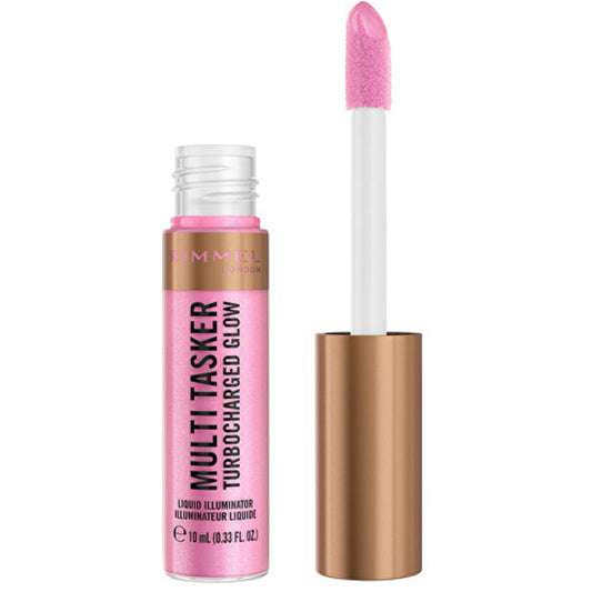 „Rimmel Multi-Tasker Turbocharged Glow Liquid Illuminator“ – skystas šviestuvas, 10 ml