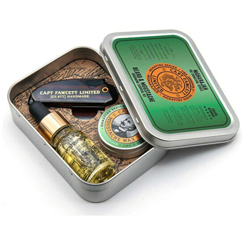 Captain Fawcett Maharajah Grooming Survival Kit - Beard Care Dovanų Rinkinys