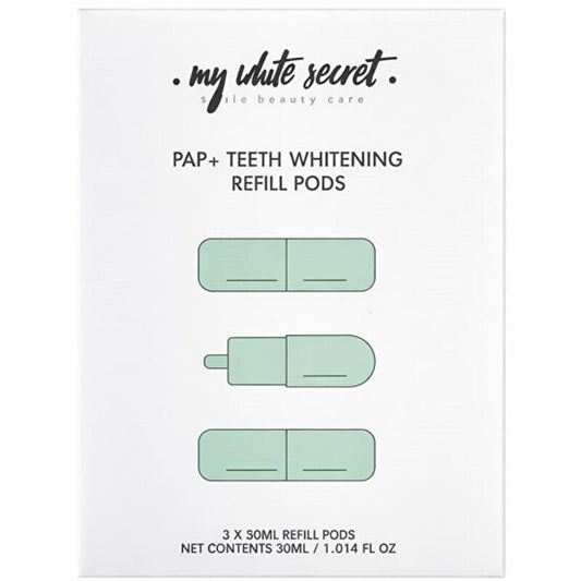 My White Secret PAP+ dantų balinimo kapsulės – dantų balinimo rinkinio papildymo geliai
